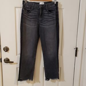 Parker Smith Black Jeans Frayed Size 28